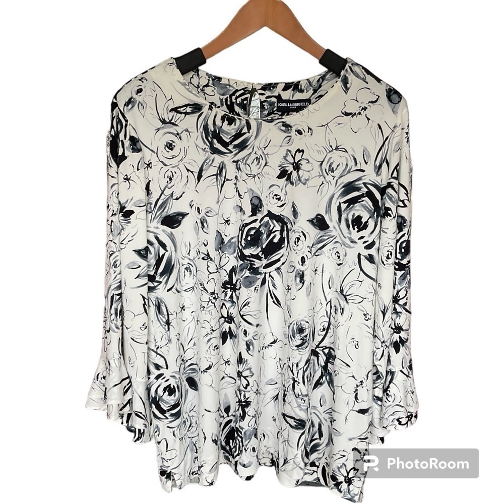 KARL LAGERFELD PARIS WOMENS BLOUSE SIZE 2X